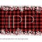 #55 CLEAR - 20oz Red Buffalo Plaid Snow- 9.4" x 8" Pattern Vinyl Wrap (IPP EXCLUSIVE!)